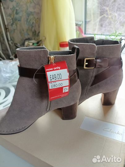 Батильоны деми натуральная замша 39 размер