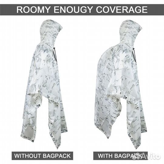 Тактическое пончо водонепроницаемое