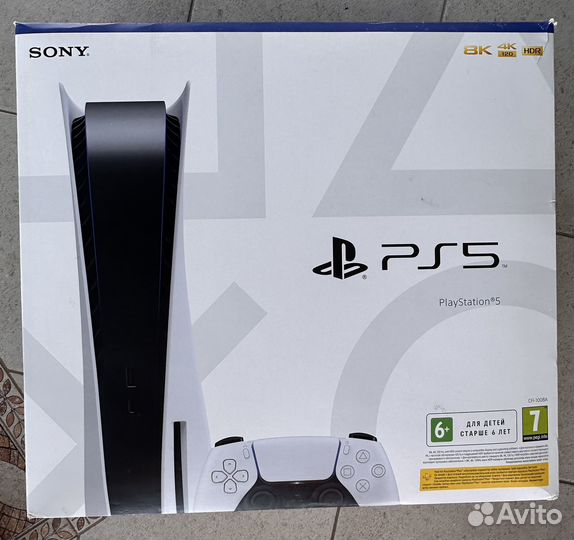 Sony playstation 5 ps5 с дисководом 2 джойстика