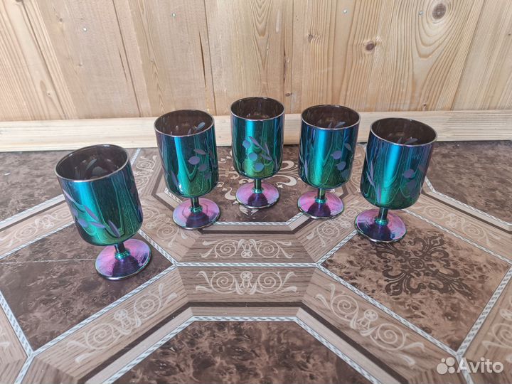 Рюмки цветное стекло СССР
