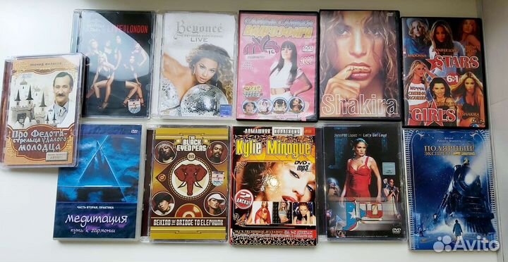 Музыка, мультики, обучение танцам на dvd