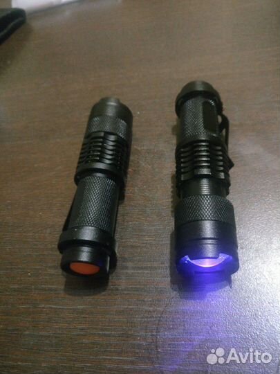 Мощный фокусируемый уф фонарик. Ультрафиолетовый ф