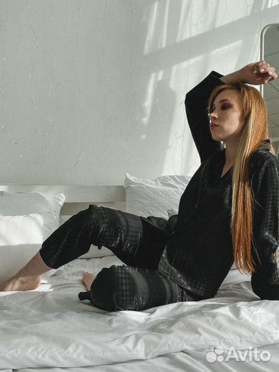 Женская пижама черная, новая