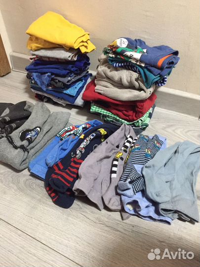 Большой пакет вещей 86-92 на мальчика