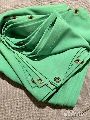 Хромакей с люверсами, 200х150 см / 2х1,5 м