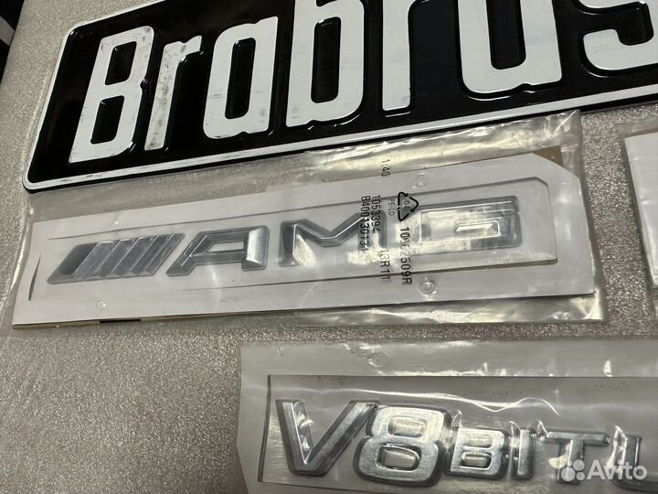 Эмблемы AMG G63 V8 biturbo для G class