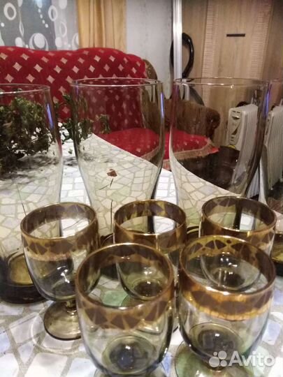 Бокалы для вина, рюмки, стаканы