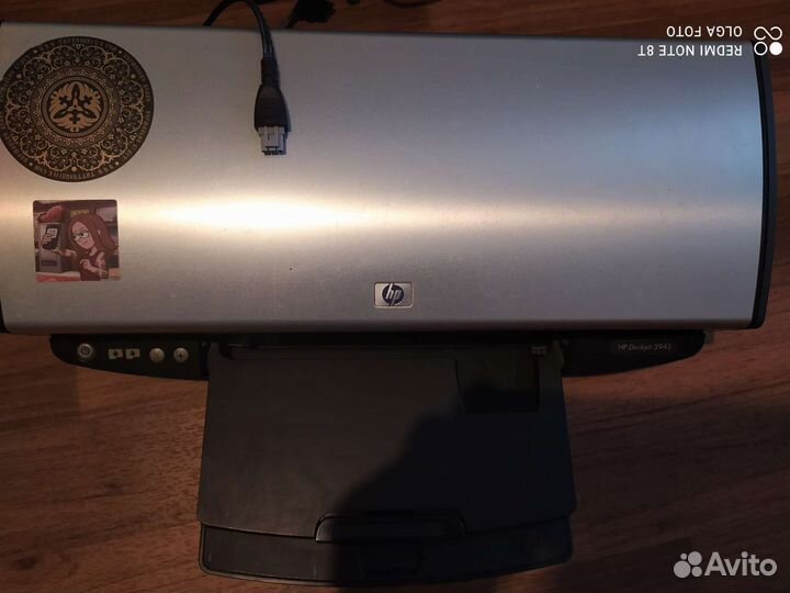Принтер hp deskjet5943 + картридж к нему черный