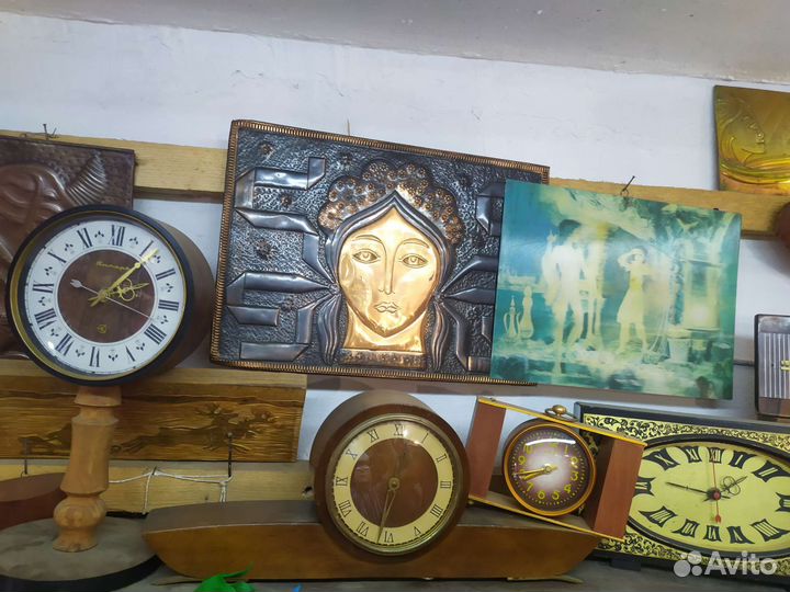 СССР часы настенные настольные механика