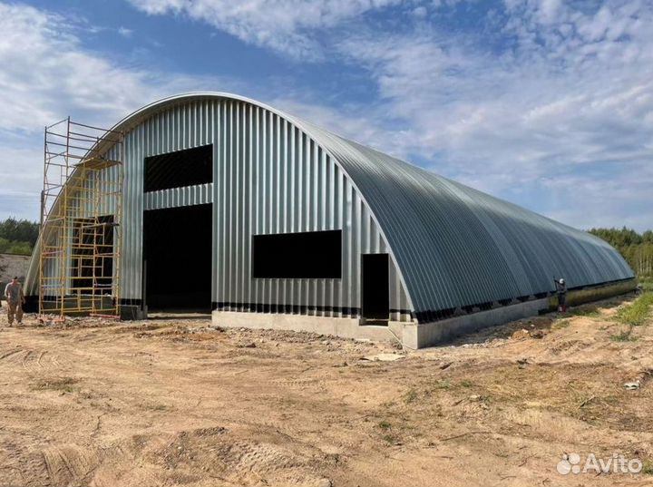 Ангар арочный