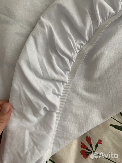 Детская круглая простыня на резинке диаметром 75