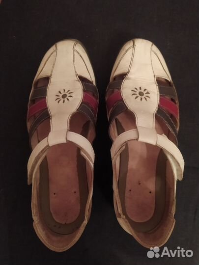 Лëгкие летние кожаные женские туфли Suave