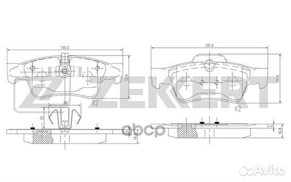 Колодки торм. диск. задн. MB G-Class (W463) 12