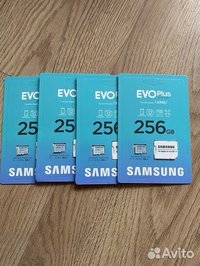 Новая Карта памяти MicroSD Samsung 256 GB EVO plus