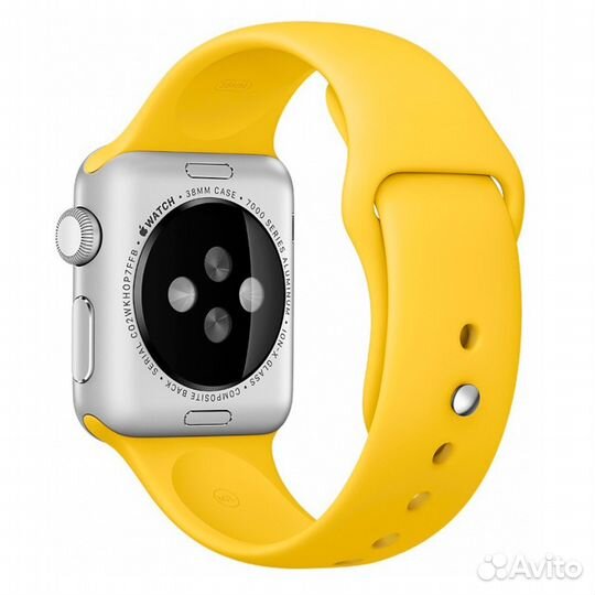 Спортивный ремешок Apple Watch 38/40/41mm желтый