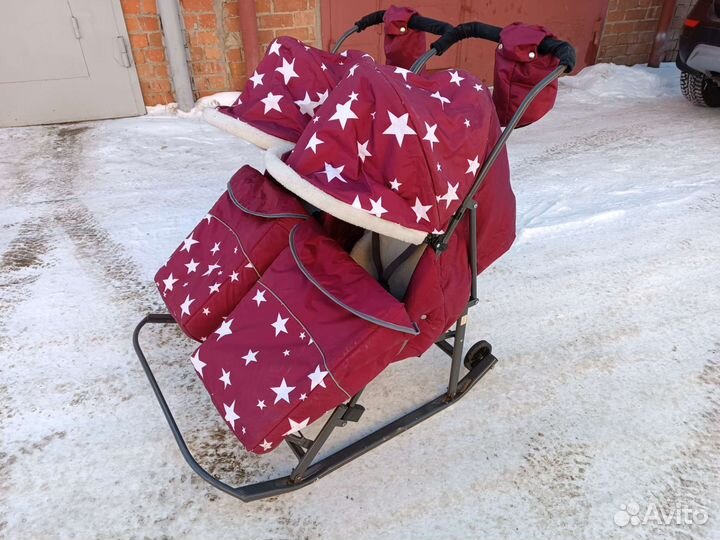 Санки коляска для двойни