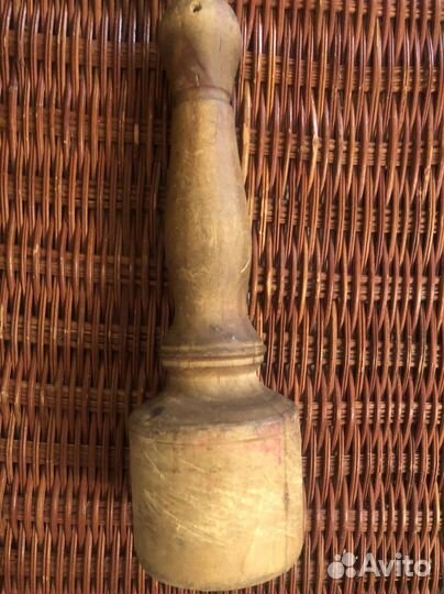 Толкушка деревянная старинная