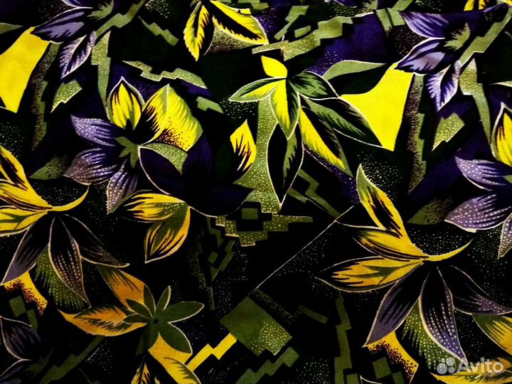 Крепдешин отрез ткани шелк 100