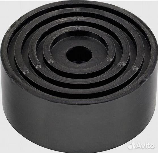 Домкрат Подкатной Matrix 2т + резиновая опора