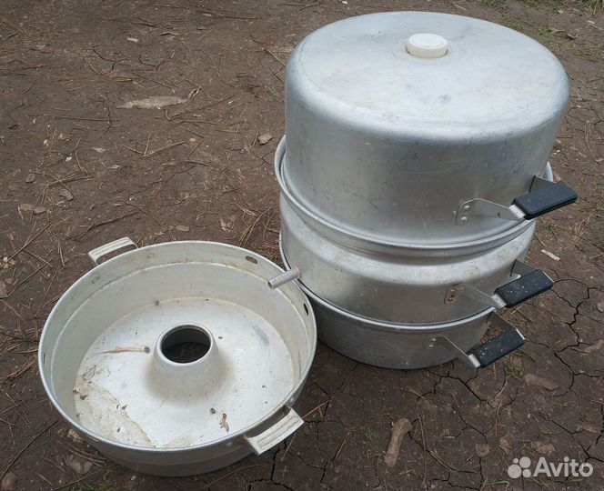 Соковарка Polfa Мантышница алюминиевая Кастрюля