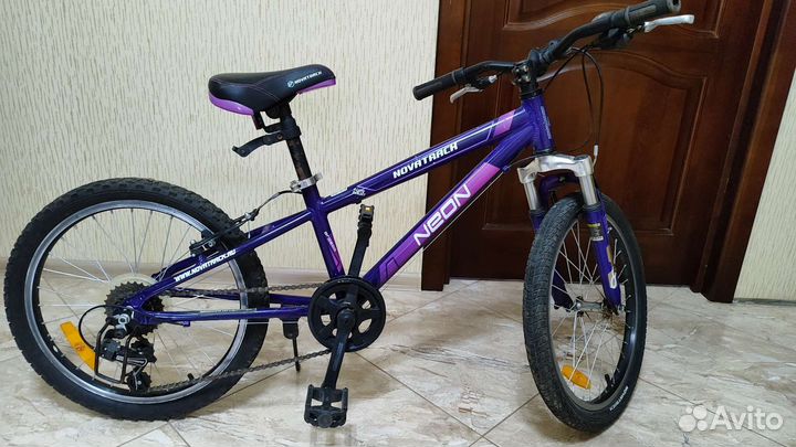 Детский велосипед бу novatrack neon
