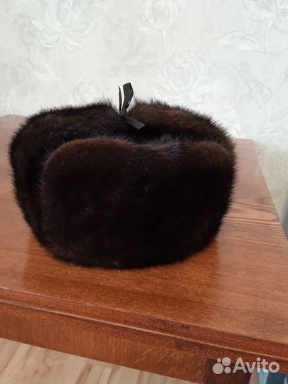 Шапка-ушанка норковая мужская