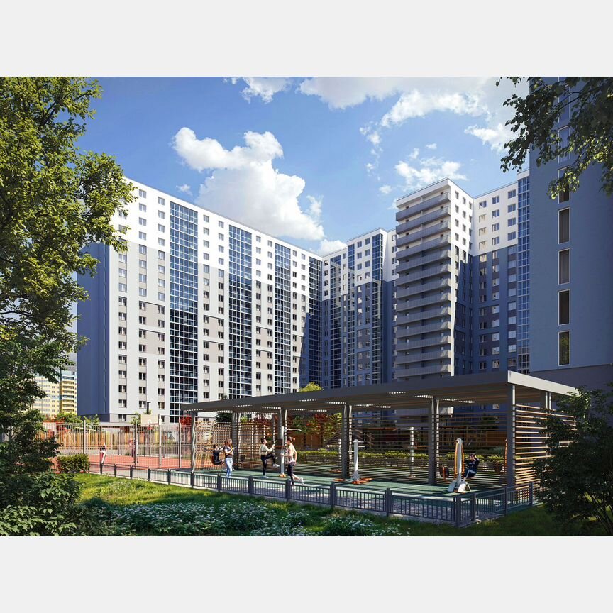 1-к. квартира, 36,1 м², 16/19 эт.
