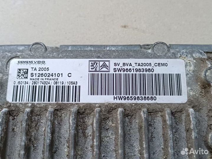 Блок управления АКПП Peugeot 308