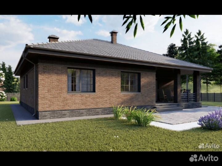 Готовый проект одноэтажного дома