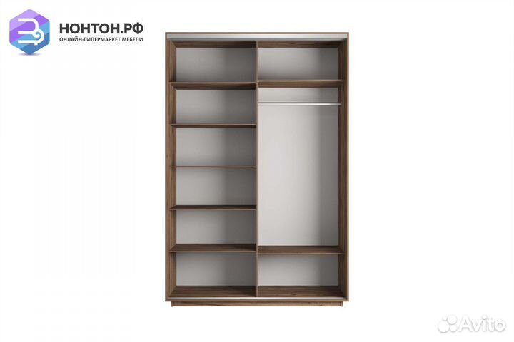 Шкаф-купе 2-х дверный Нонтон фото №1013 / крафт та