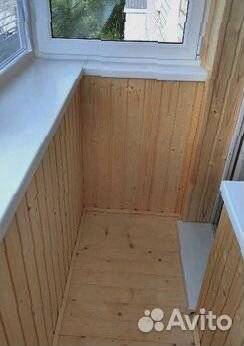 Обшивка балкона вагонкой