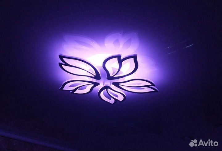 Люстра потолочная светодиодная с пультом