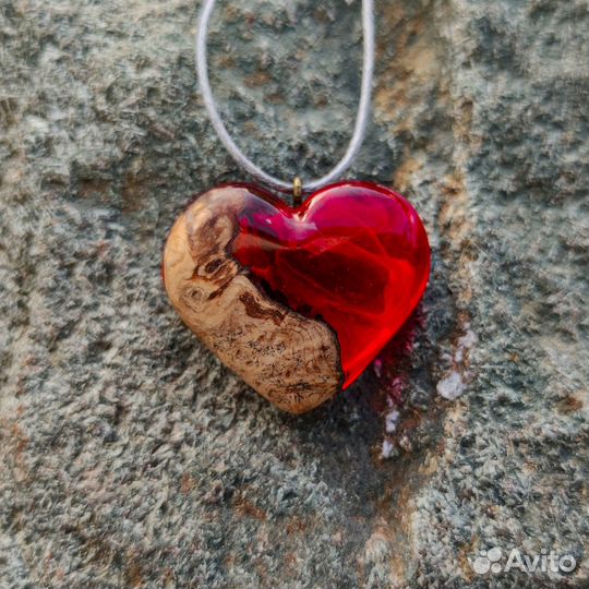 Кулон сердце ручная работа