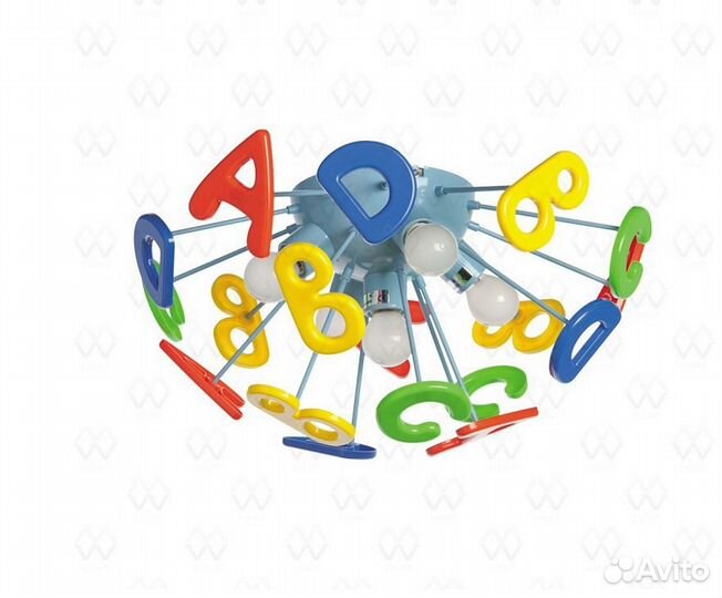 Люстра в детскую с буквами Улыбка 365013705