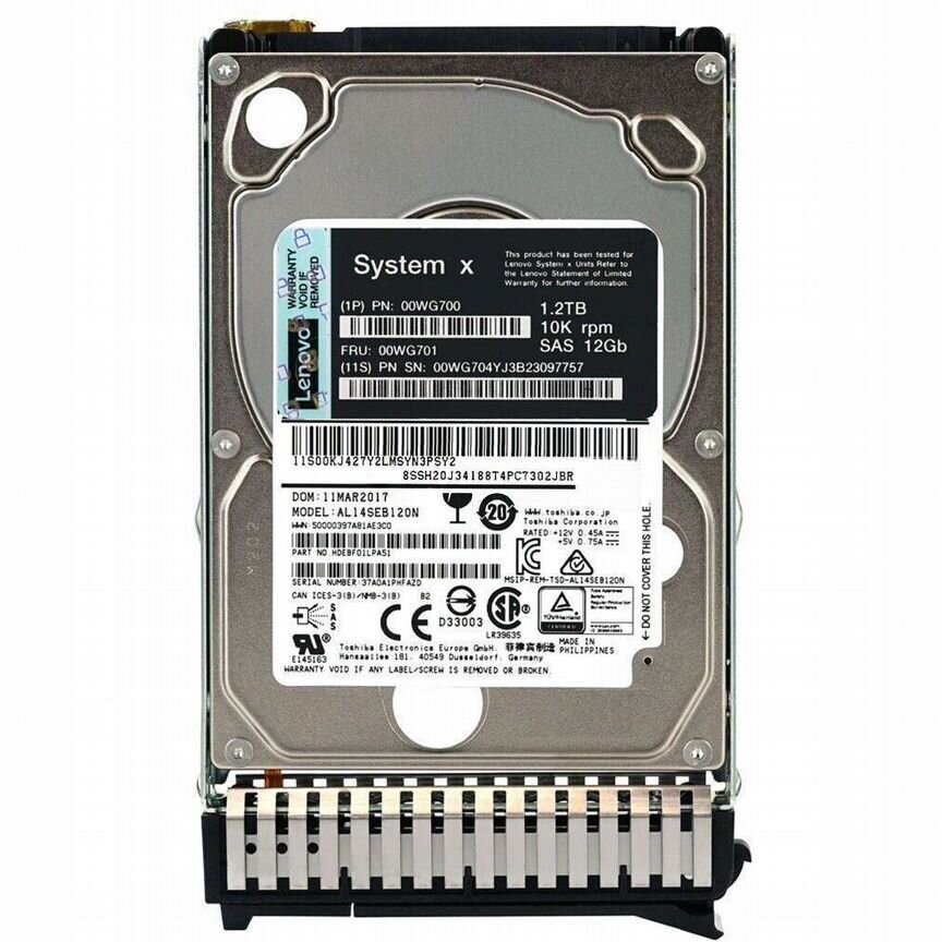 [00WG701] Жесткий Диск Lenovo 1.2tb 00wg700 Sas 2,5 00wg701