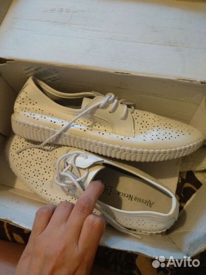 Мокасины балетки п/ботики кожаные 39,5 25,5 см