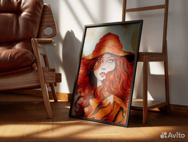 Watercolor Art/ Red
