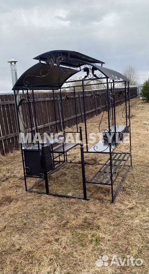 Мангал с печью