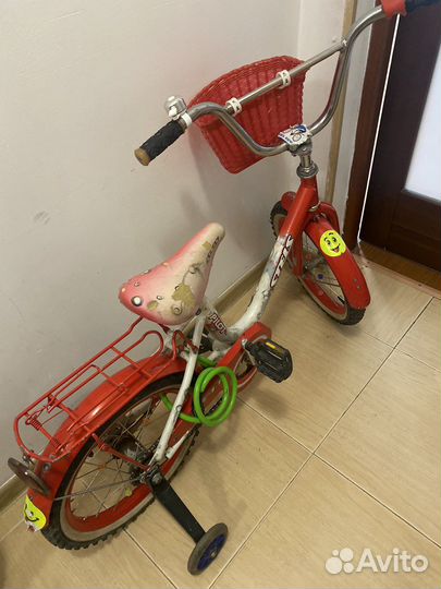 Детский велосипед для девочек 4-7 лет