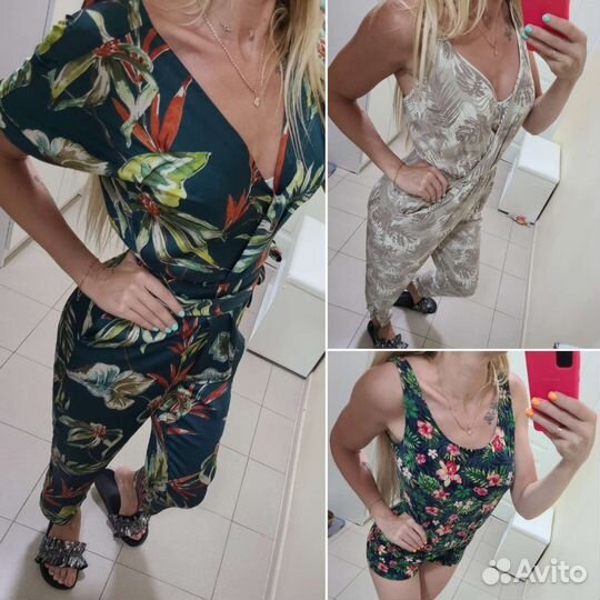 Комбинезон женский zara 42 44 с брюками, шортами