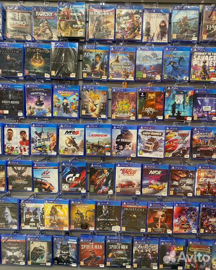 Новые игровые диски для PS4 Список в описании