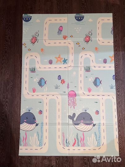 Коврик детский складной двусторонний