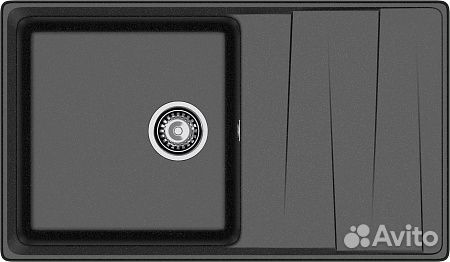 Мойка кух GranFest level GF-LV-860L 860*500 чер м