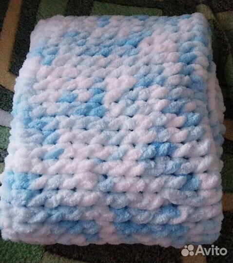 Плед детский вязаный ручная работа