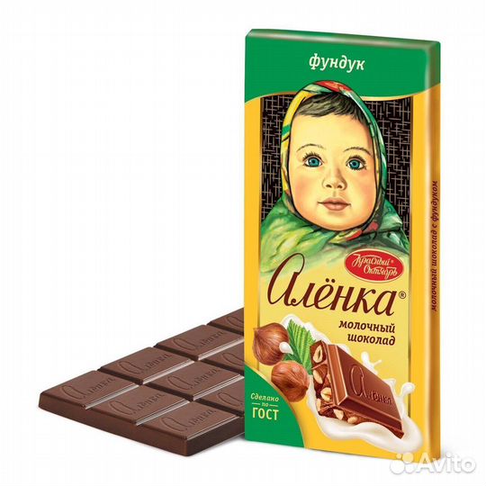 Шоколад Аленка Красный Октябрь с фундуком 90г