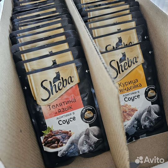 Влажный корм для кошек Sheba 50шт