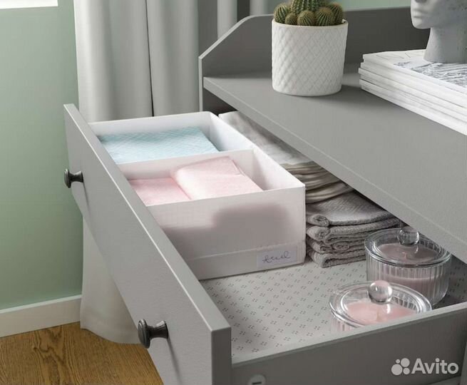 IKEA stuk 2 ящика с отделениями, 20х34х10 см