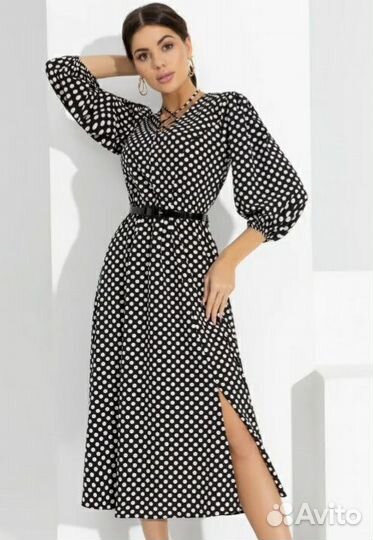 Платье шёлковое 48