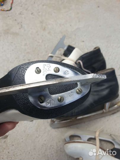 Коньки новые, натуральная кожа, СССР