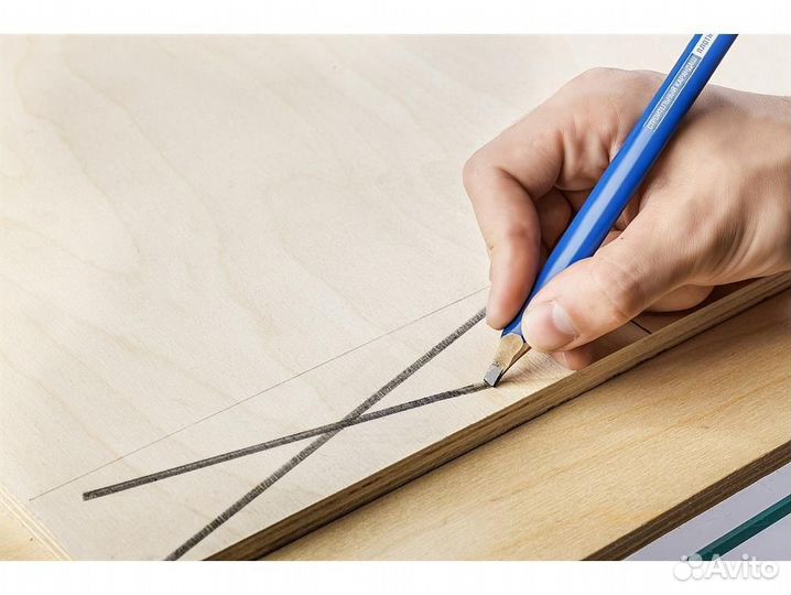Удлиненный строительный карандаш плотника зубр, HB